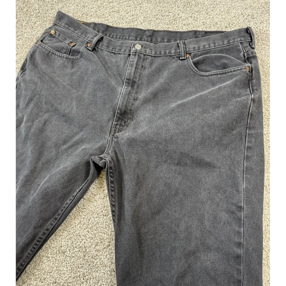 Levis 550 Relaxed‎ Fit Men's Denim Jeans Faded Black 46x29 (Measures 42x28)